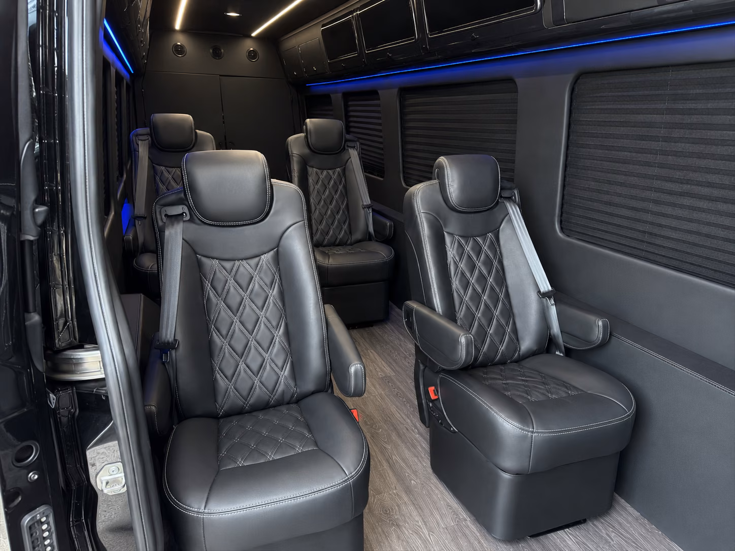 santa ana wedding transportation onboard seating
